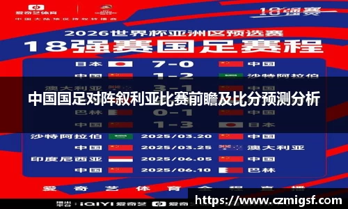中国国足对阵叙利亚比赛前瞻及比分预测分析
